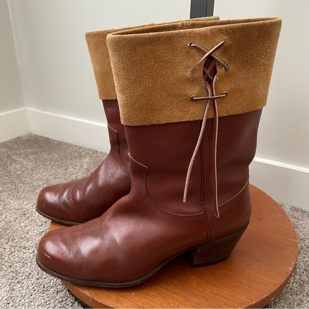 Vintage R.M. Williams Leather Western Australian Outback Boots Brown Women’s 9.5